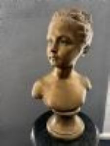 Bronzebüste eines jungen Mädchens, 1950er Jahre