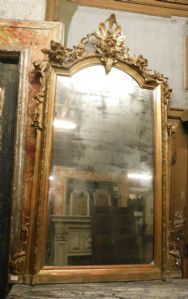 specc101 gilded mirror, 1700s, size h cm 175 x 108