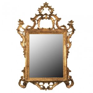 Gilded wood mirror