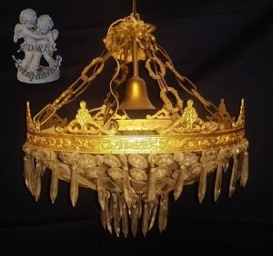 VERGOLDETER BRONZE-LEUCHTER